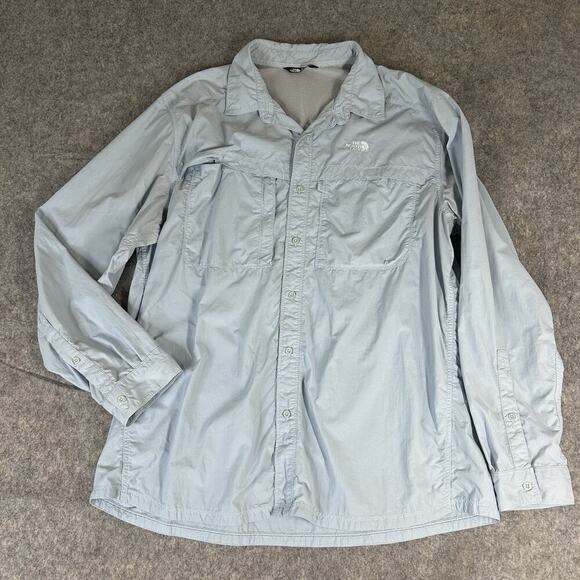 The North Face Shirt Mens XL Button Down Nylon Vented Hiking Outdoor Fishing - Picture 1 of 7